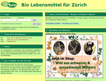Tablet Screenshot of picobio-shop.ch